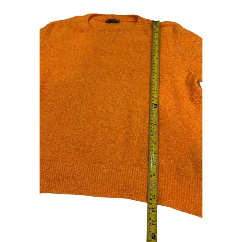 OSKA Orange Oversized Knit Sweater Size 1 XS Preppy Baggy Made in Italy